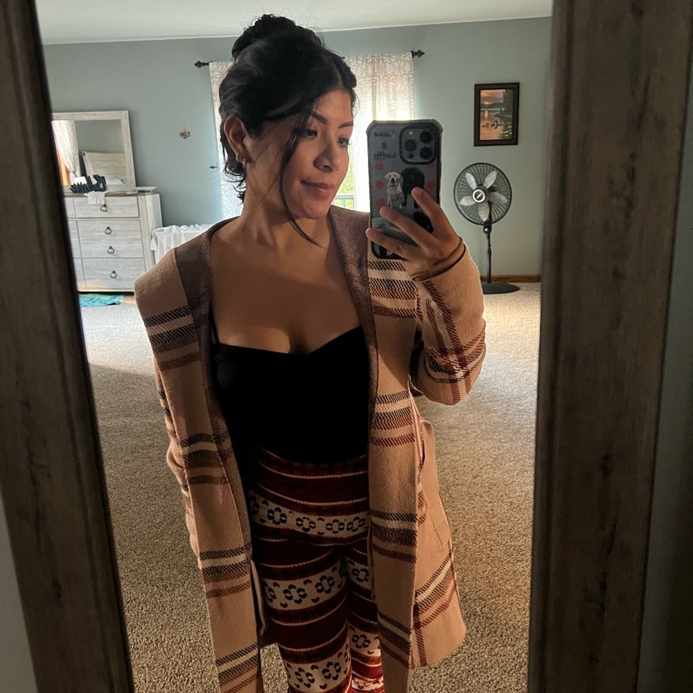 Striped Tan Sweater
